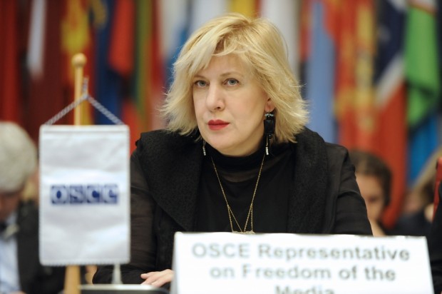OSCE Representative on Freedom of the Media Dunja Mijatović, at the Permanent Council in Vienna, 16 January 2014. Credit: OSCE/Micky Kroell 